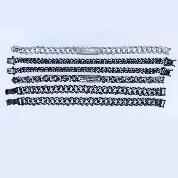 Black chain bracelets - Picture 1 of 1